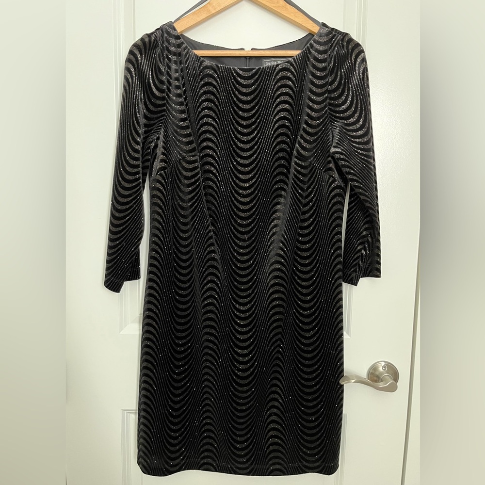Jessica Howard velvet sparkle dress
